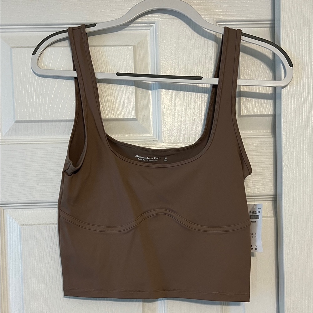 Abercrombie & Fitch Brown Cropped Tank Top